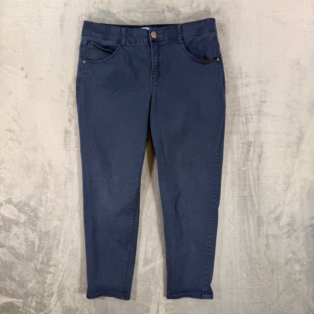 Draper James RSVP Skinny Jeans Women's Size 16 Blue Dark Wash Denim Pants